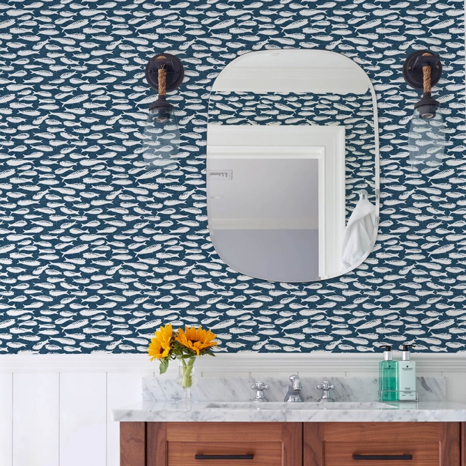 Papel Pintado Cardumen de sardinas - MILOT 06 | MURAKE - 44946