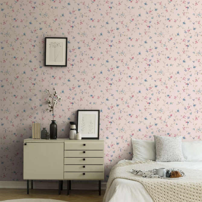 Papel Pintado Flores casa de campo - BAZIEN 02 | MURAKE - 878487