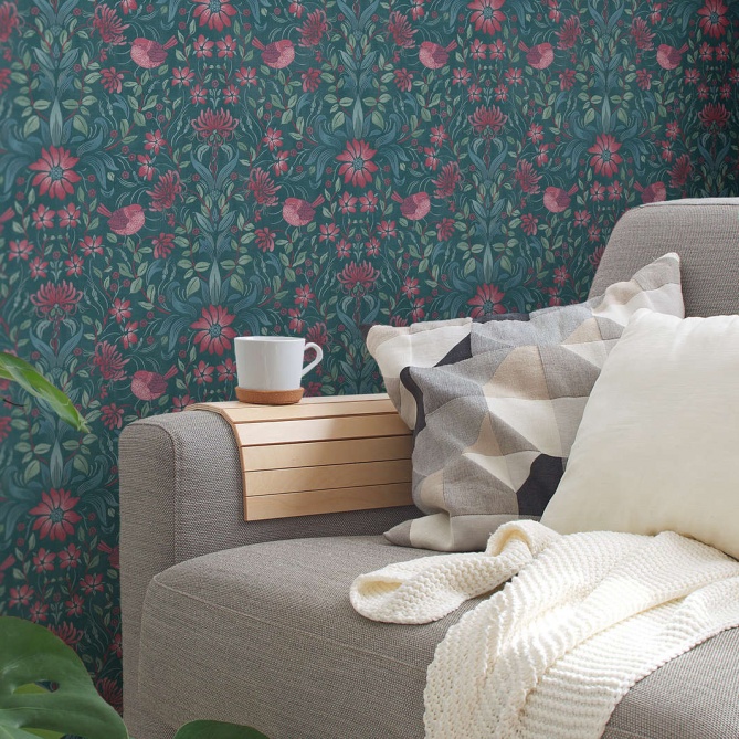 Papel Pintado Floral - CHATAS 04 | MURAKE - 878509