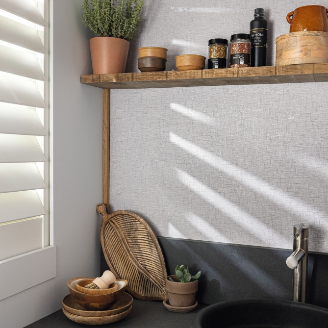 Papel Pintado Textura gasa algodón - WHARIKI METAL | MURAKE - 87880