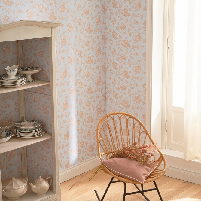 Papel Pintado Flores románticas - ANGLET 03 | MURAKE - 85978