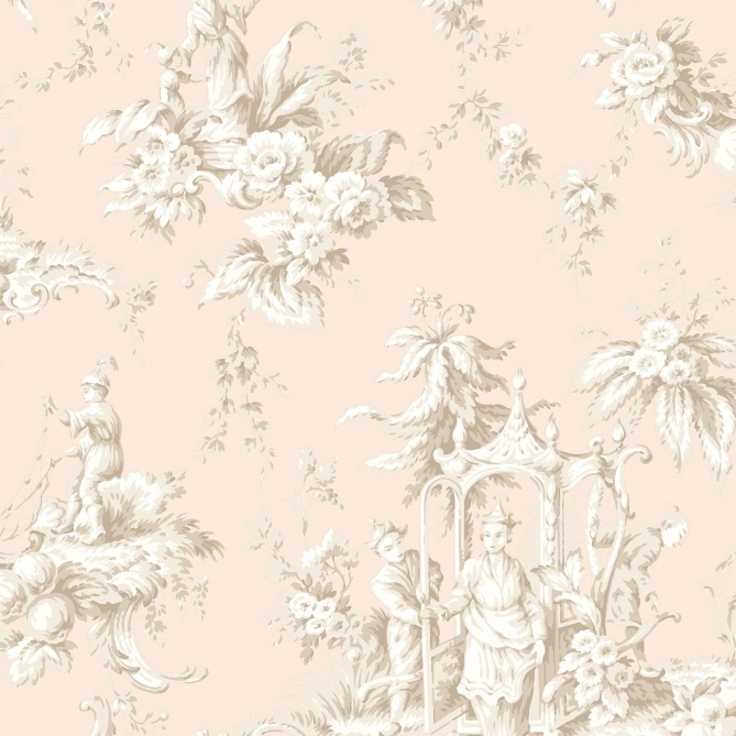 Papel Pintado Toiles de Jouy inspirado en China - CROISIC 01 | MURAKE - 85991