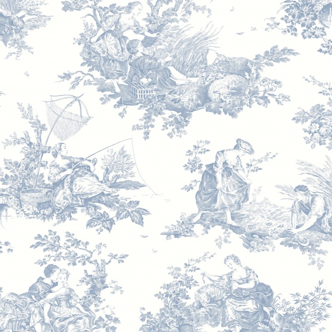 Papel Pintado Toiles de Jouy - LANDEDA 02 | MURAKE - 86012