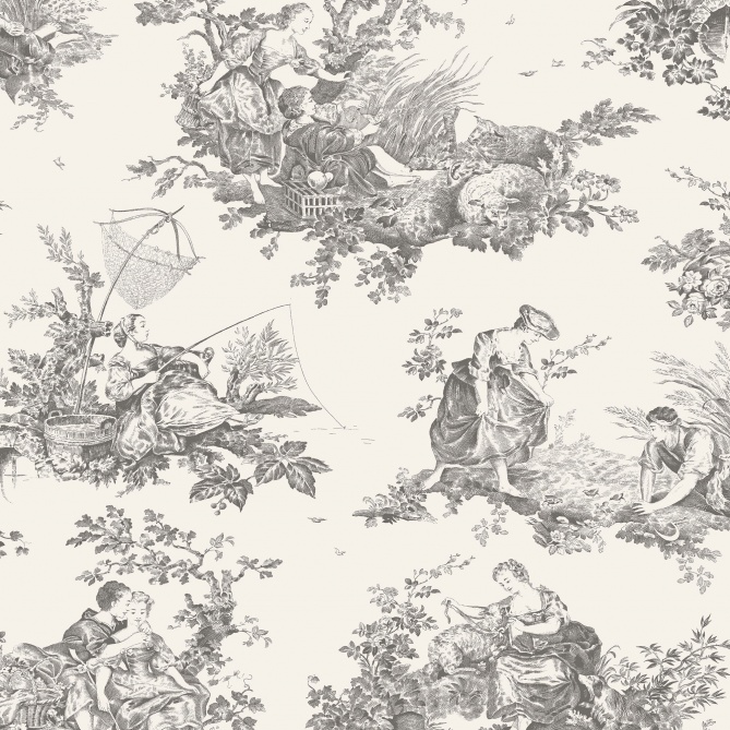 Papel Pintado Toiles de Jouy - LANDEDA 06 | MURAKE - 86016