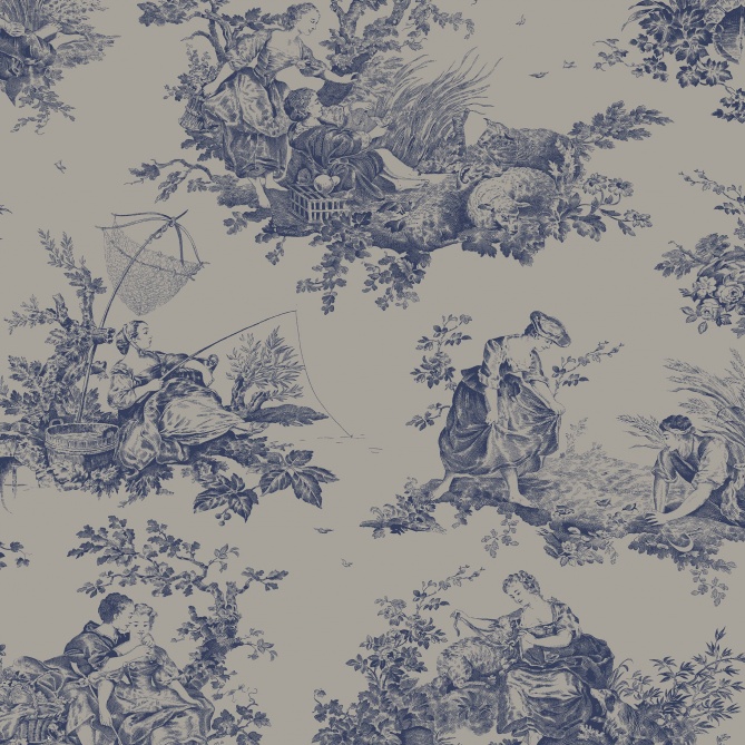 Papel Pintado Toiles de Jouy - LANDEDA 07 | MURAKE - 86017