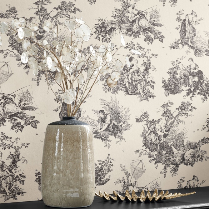 Papel Pintado Toiles de Jouy - LANDEDA 06 | MURAKE - 86016