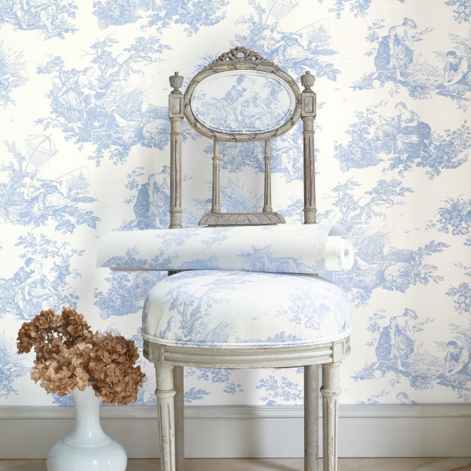 Papel Pintado Toiles de Jouy - LANDEDA 02 | MURAKE - 86012