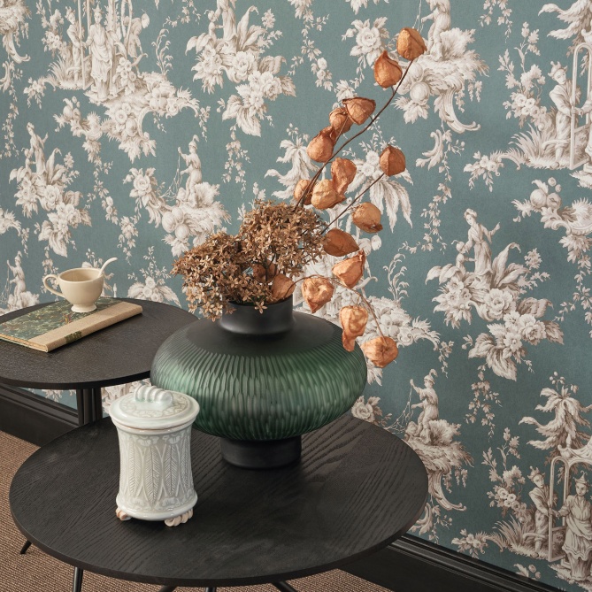 Papel Pintado Toiles de Jouy inspirado en China - CROISIC 03 | MURAKE - 85993