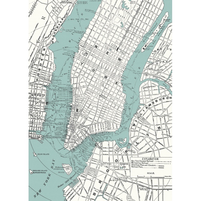 Mural Plano de Nueva York  - RAUFAR  | MURAKE - 85930