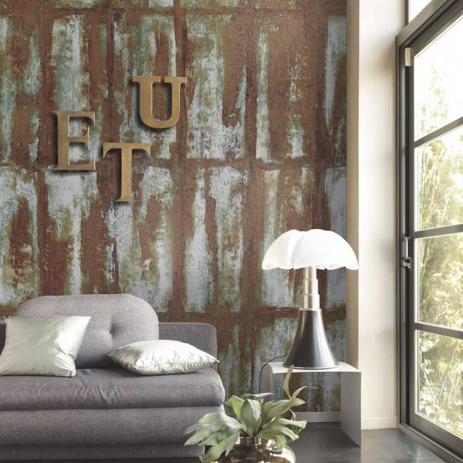 Mural Grandes placas de metal oxidadas - TUNGUM  | MURAKE - 85935