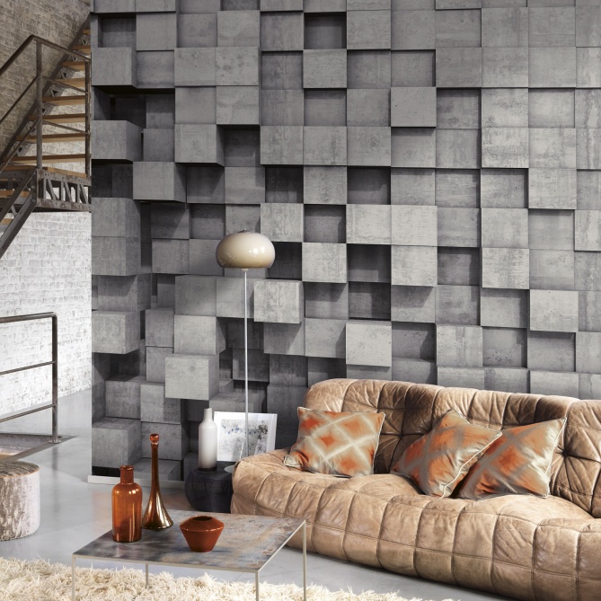 Mural Cubos de hormigón - RIF  | MURAKE - 85937