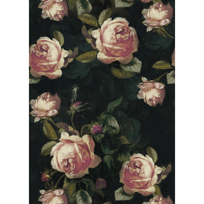 Mural Rosas grandes pintadas - HEIMAR  | MURAKE - 85941