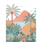 Mural Palmeras y follaje - BARFLEUR  | MURAKE - 86079