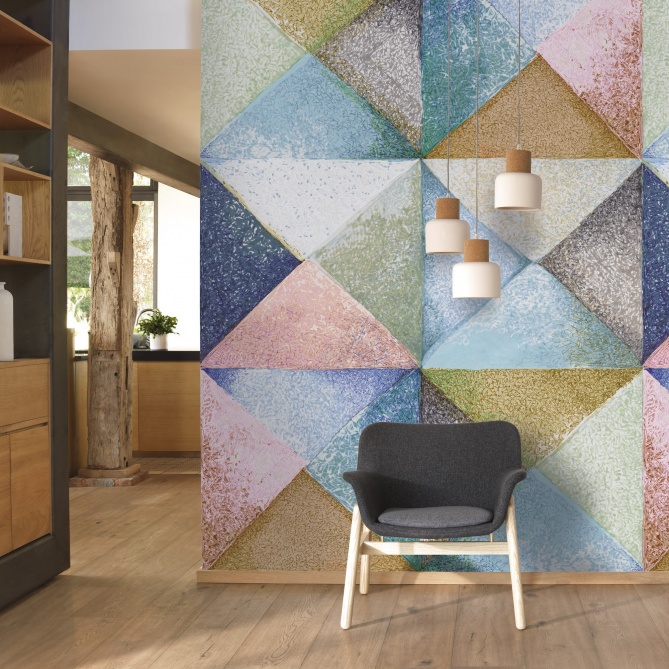 Mural Triángulos de tinta - VARFJO  | MURAKE - 85945