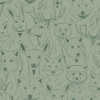 Papel Pintado Cabezas de animales minimalistas - PILAH 04 | MURAKE - 85814