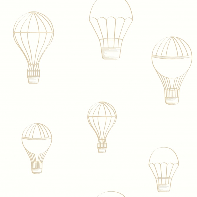 Papel Pintado Globos aerostáticos minimalistas - ASKOLE 01 | MURAKE - 85841