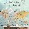 Mural Mapa del mundo de los animales - BODERO  | MURAKE - 85847