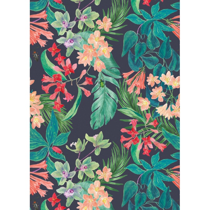 Mural Flores de Maylis y follaje - ARDALUR  | MURAKE - 85869