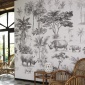 Mural Familia de rinoceronte en medio de la selva - SOLEI | MURAKE - 85853