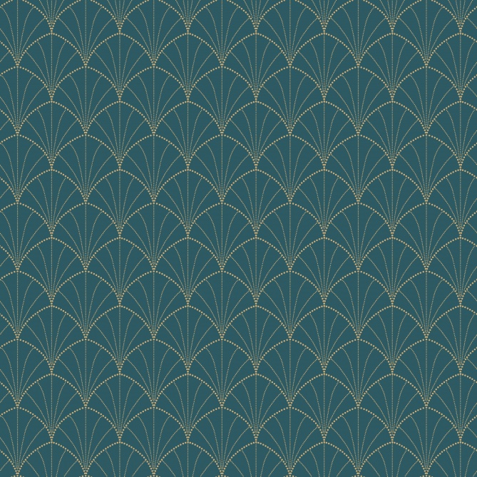 Papel Pintado Palmeras Art Decó - LITUD 05 | MURAKE - 86145