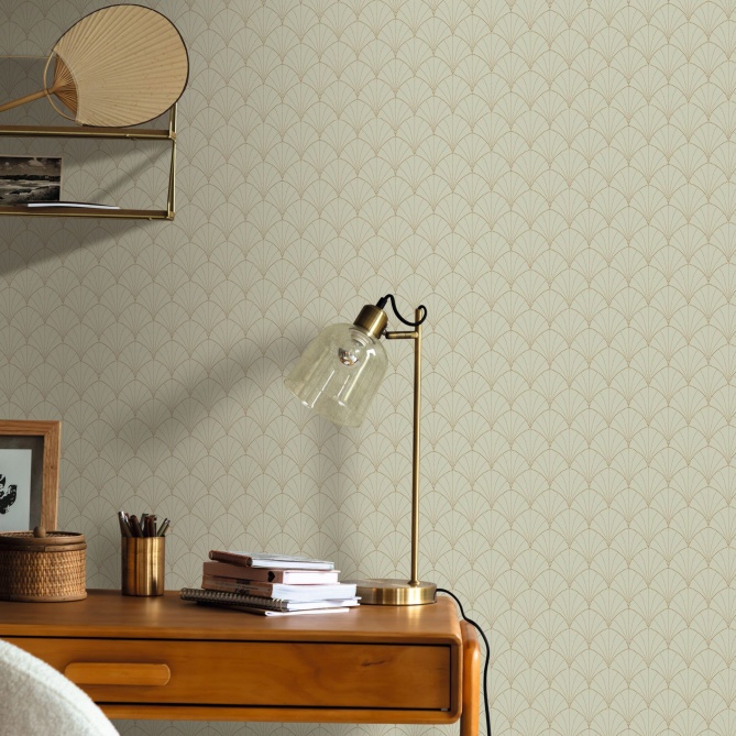 Papel Pintado Palmeras Art Decó - LITUD 06 | MURAKE - 86146