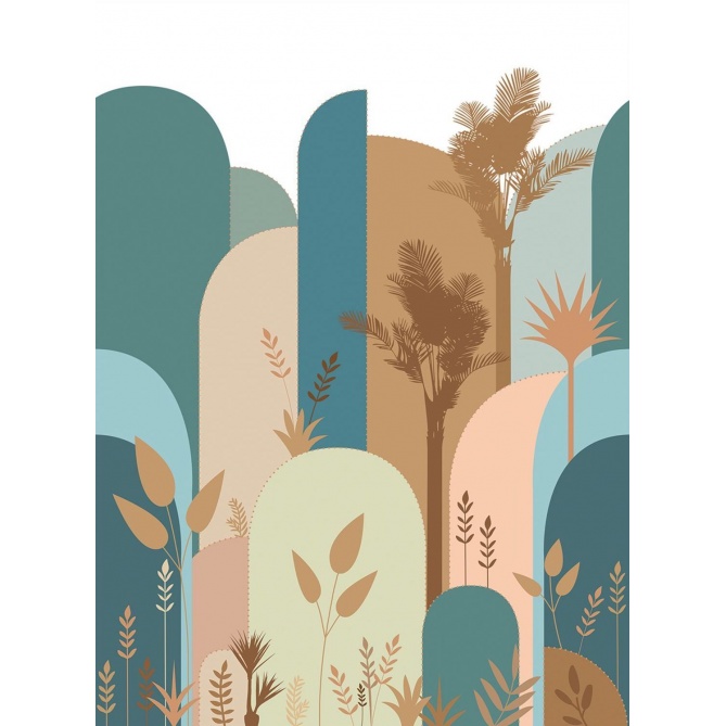 Mural Arcos y palmeras - GISTE  | MURAKE - 86195