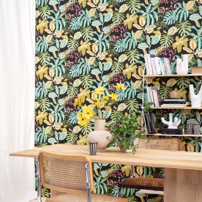 Papel Pintado Follaje tropical - LUNULA 02 | MURAKE - 86322