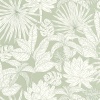 Papel Pintado Hojas y flores tropicales yuxtapuestas - GORDIMA 05 | MURAKE - 86345