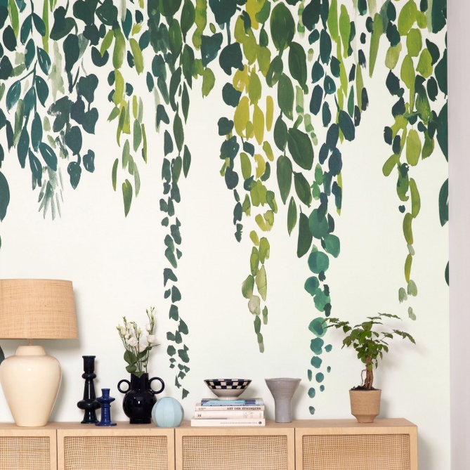 Mural Cascada de hojas - PATARA  | MURAKE - 86365
