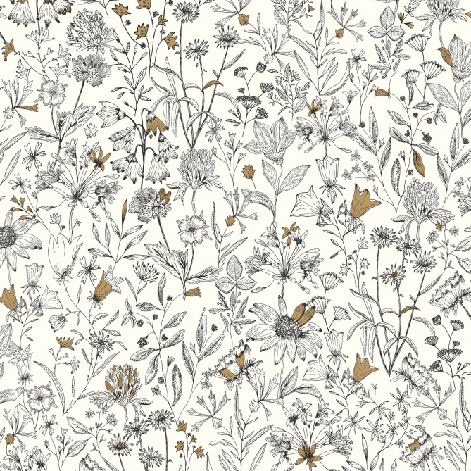 Papel Pintado Flores campestres - TURIA 01 | MURAKE - 86211