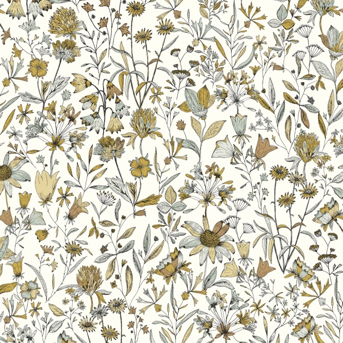 Papel Pintado Flores campestres - TURIA 03 | MURAKE - 86213