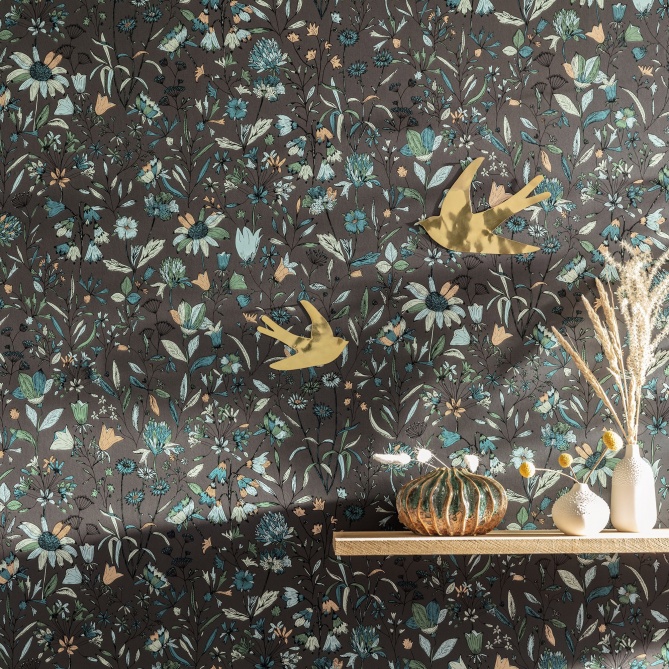 Papel Pintado Flores campestres - TURIA 05 | MURAKE - 86215