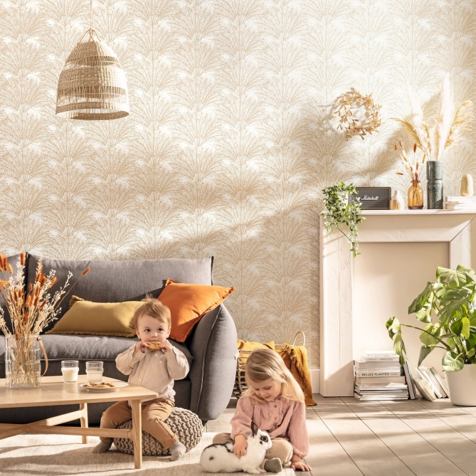 Papel Pintado Hojas de palma en abanico - TELSON 01 | MURAKE - 86231