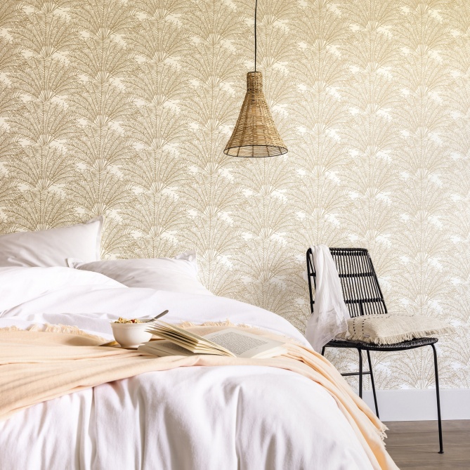 Papel Pintado Hojas de palma en abanico - TELSON 01 | MURAKE - 86231