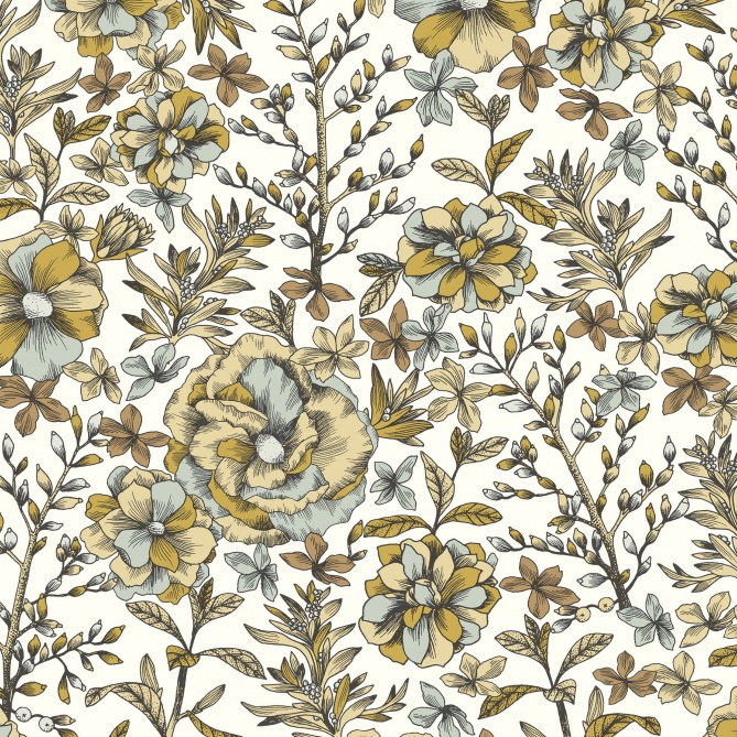 Papel Pintado Flores románticas - PRETICOR 01 | MURAKE - 86251