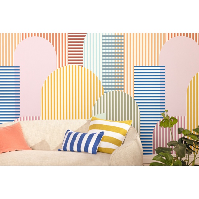 Mural Rayas en XXL - ROYAN  | MURAKE - 86546