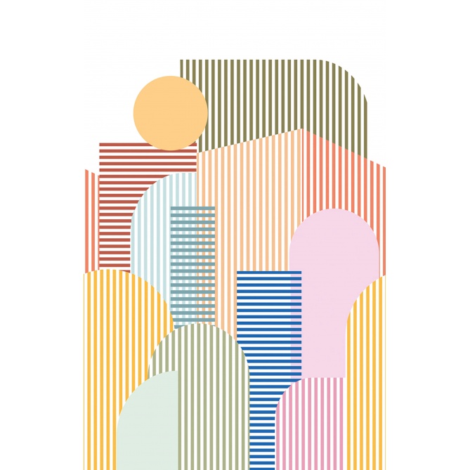 Mural Rayas en XXL - ROYAN  | MURAKE - 86546