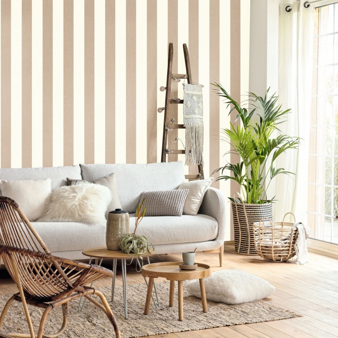 Papel Pintado Rayas textiles - SAUZON 02 | MURAKE - 86532