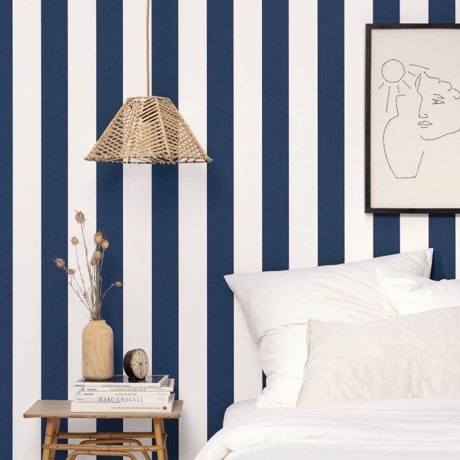 Papel Pintado Rayas textiles - SAUZON 06 | MURAKE - 86536