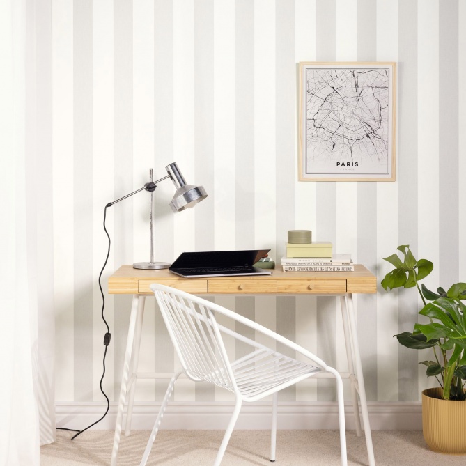 Papel Pintado Rayas textiles - SAUZON 11 | MURAKE - 86541