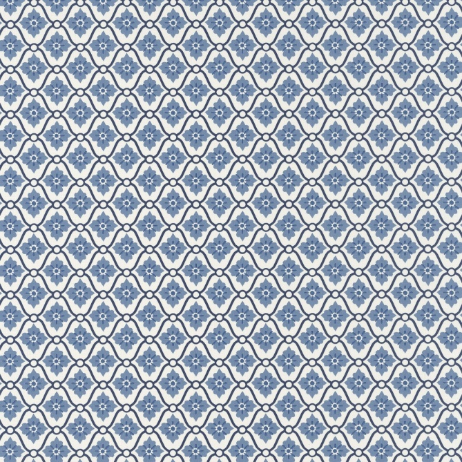 Papel Pintado Motivos geométricos adornados con flores - MESCHERS 02 | MURAKE - 86492