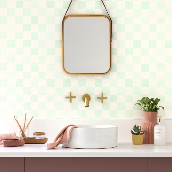 Papel Pintado Pequeños azulejos - LARUSA 01 | MURAKE - 86101