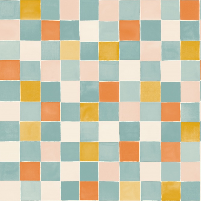 Papel Pintado Pequeños azulejos - LARUSA 03 | MURAKE - 86103