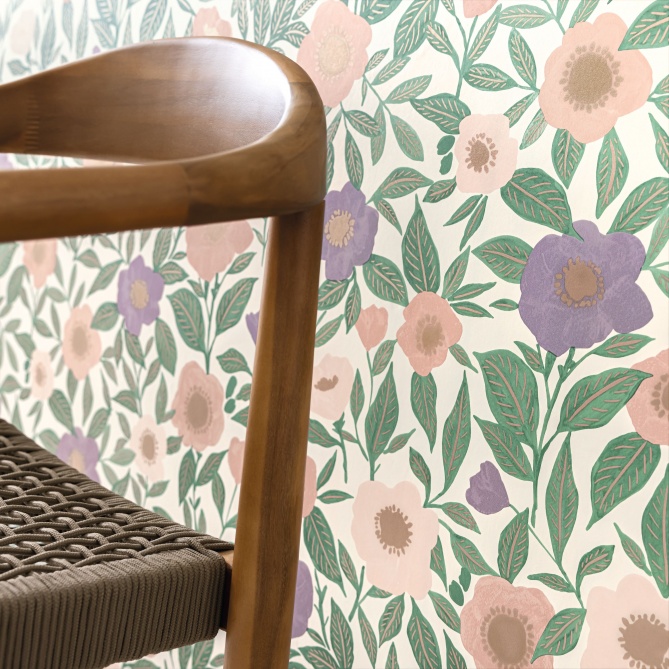 Papel Pintado Flores gráficas originales - PASCALI 02 | MURAKE - 86112