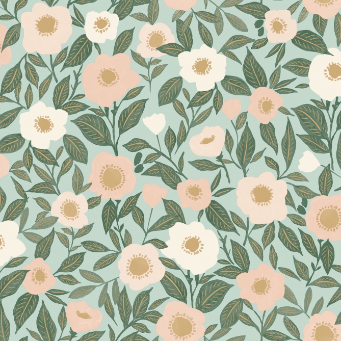 Papel Pintado Flores gráficas originales - PASCALI 04 | MURAKE - 86114