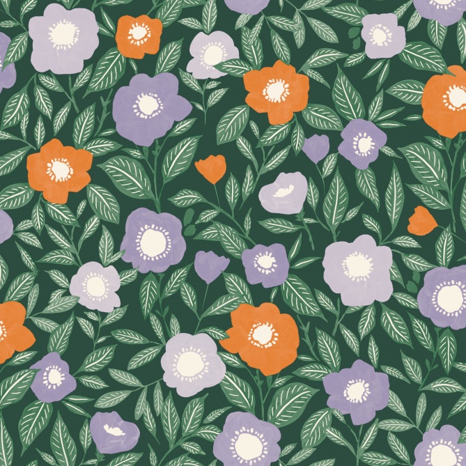 Papel Pintado Flores gráficas originales - PASCALI 05 | MURAKE - 86115