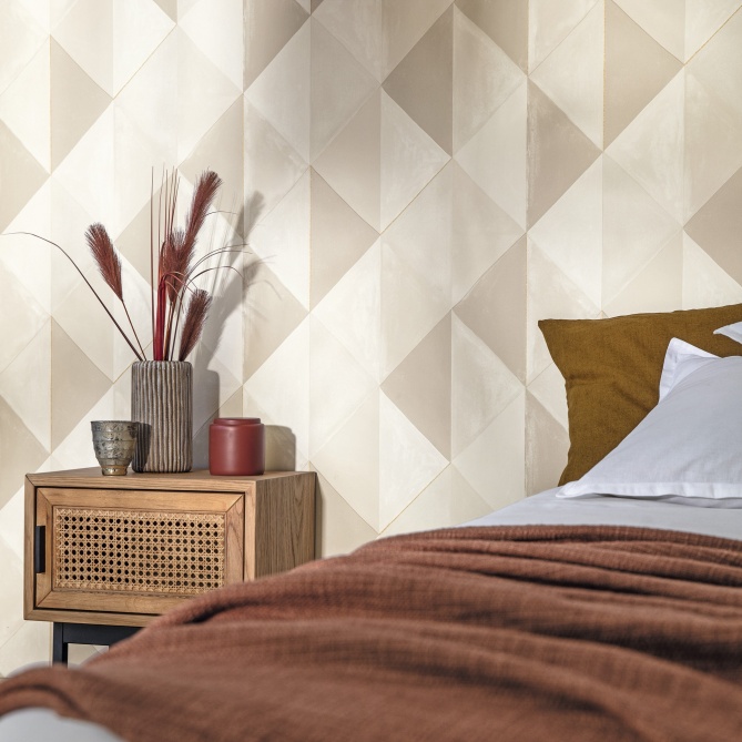 Papel Pintado Triángulos en acuarela - LAUTAR 01 | MURAKE - 86271