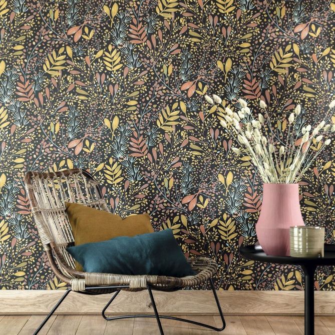 Papel Pintado Follaje gráfico y dinámico - INTROPISA 02 | MURAKE - 86282