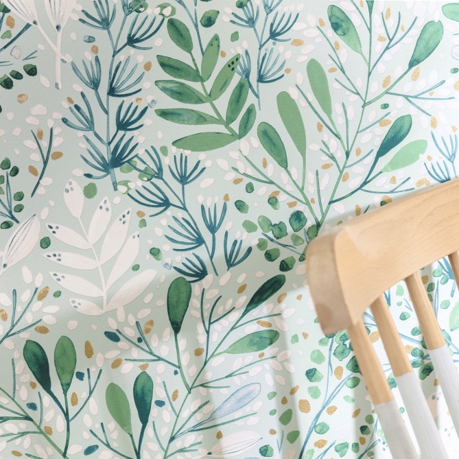 Papel Pintado Follaje gráfico y dinámico - INTROPISA 04 | MURAKE - 86284