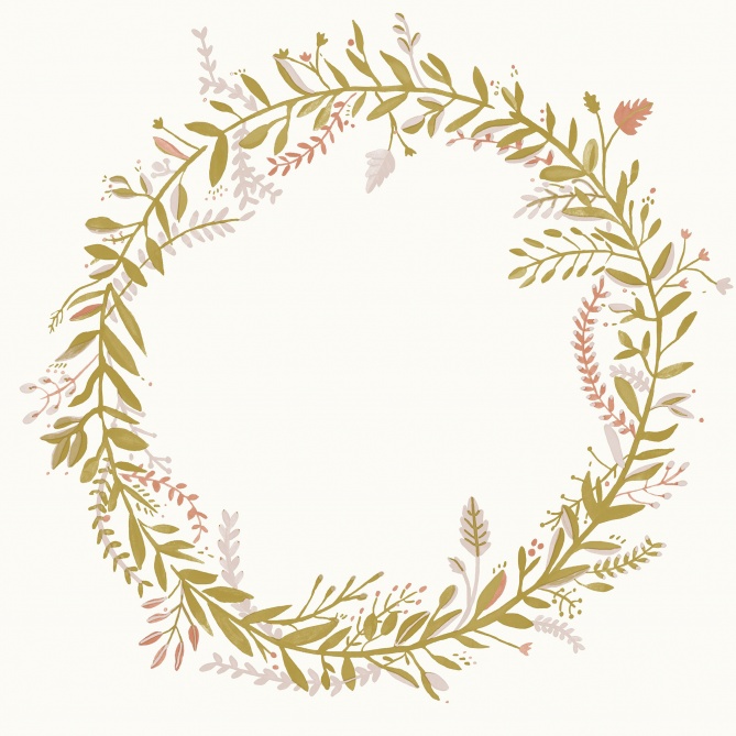 Papel Pintado Coronas de hojas románticas - MIGAZ 02 | MURAKE - 86277